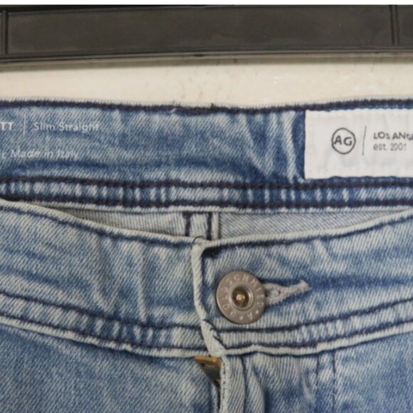 AG Adriano Goldschmied Size 38x34 Everrett Jeans Slim Straight Denim NEW - Picture 5 of 7